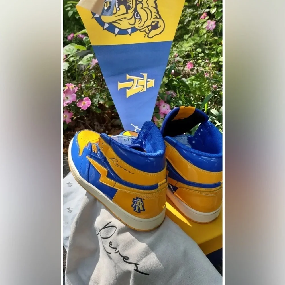Air Kiy Reves Paris Men Sz11 high tops in original box North Carolina A&T